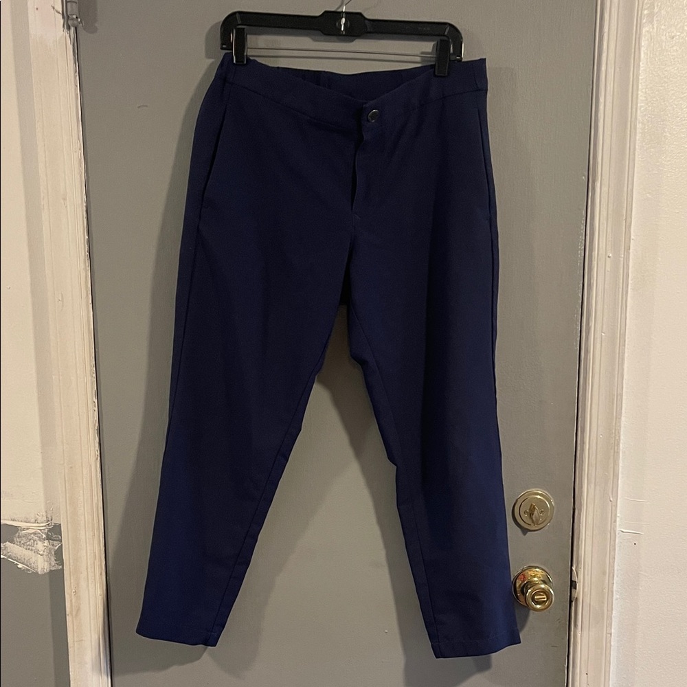 Bonobos Pants Navy Blue Elastic Waistband Draw String‎ Size Small Short